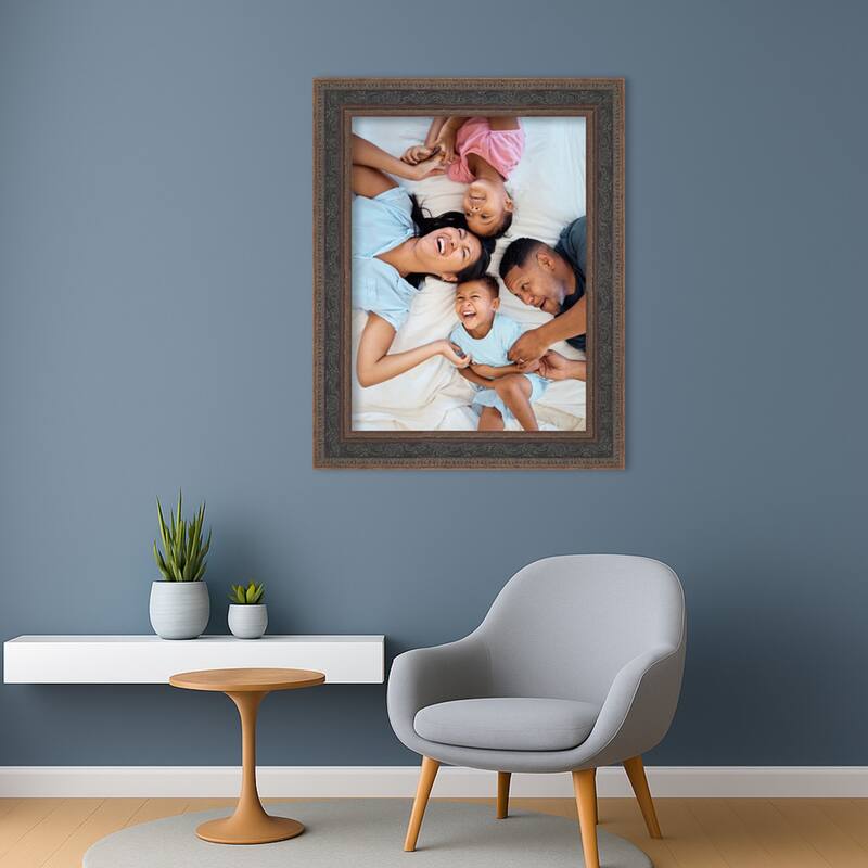 Attic Aged Picture Frame, Photo Frame