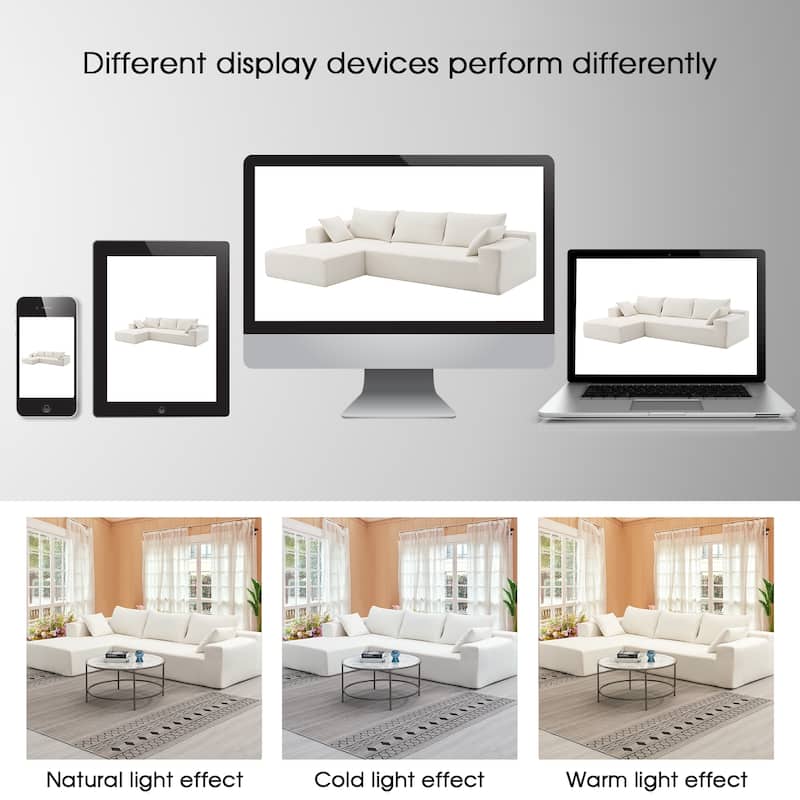 [VIDEO provided] [New] 109*68" Modular Sectional Living Room Sofa Set, Modern Minimalist Style Couch, Upholstered Sleeper Sofa f