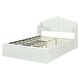 preview thumbnail 23 of 26, Full Upholstered Platform Bed with Four Drawers & USB Ports - Modern Comfort