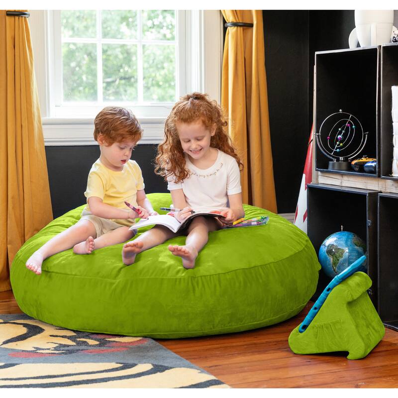 Jaxx 4 ft Cocoon Kids Bean Bag Chair and Crash Pad - Lime
