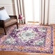 preview thumbnail 62 of 161, SAFAVIEH Monaco Lillie Boho Medallion Distressed Area Rug 6'7" Square - Violet/Light Blue