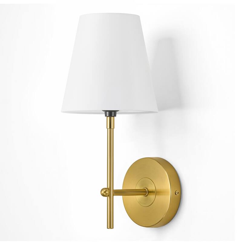 1-Light Dimmable Wallchiere Plug-in Armed Wall Sconce Vanity Light