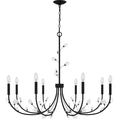 Heiress 8-Light Matte Black Chandelier