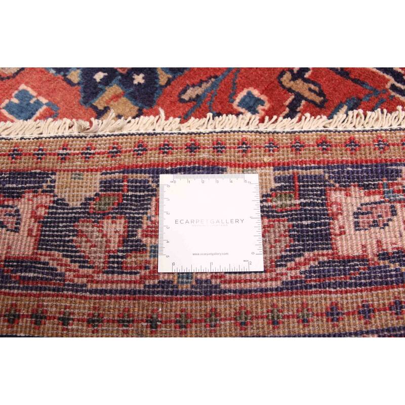 ECARPETGALLERY Hand-knotted Andelz Red Wool Rug - 3'4 x 10'11