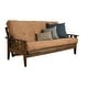 preview thumbnail 12 of 19, Somette Tucson Full-size Rustic Walnut Futon Set with Mattress