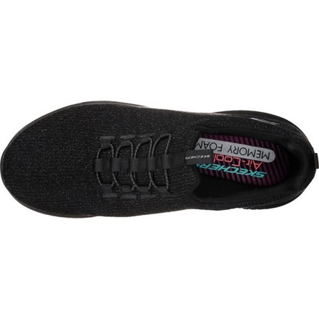 ladies skechers bungee lace tennis shoes