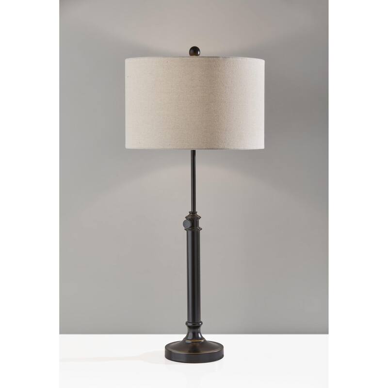 Adesso Antique Metal Barton Table Lamp