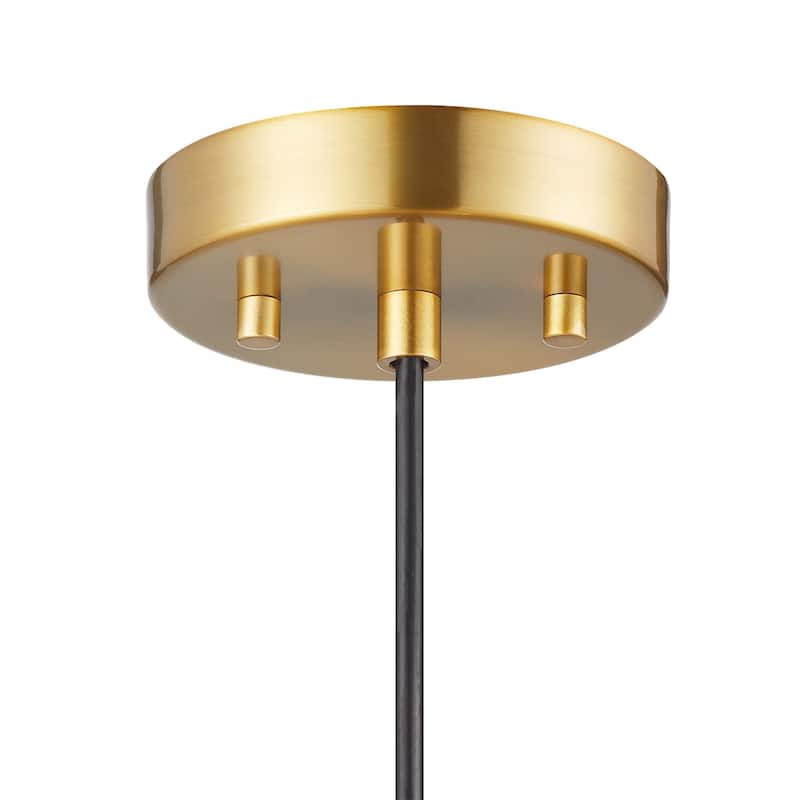 KAWOTI 1-Light Adjustable Glass Pendant