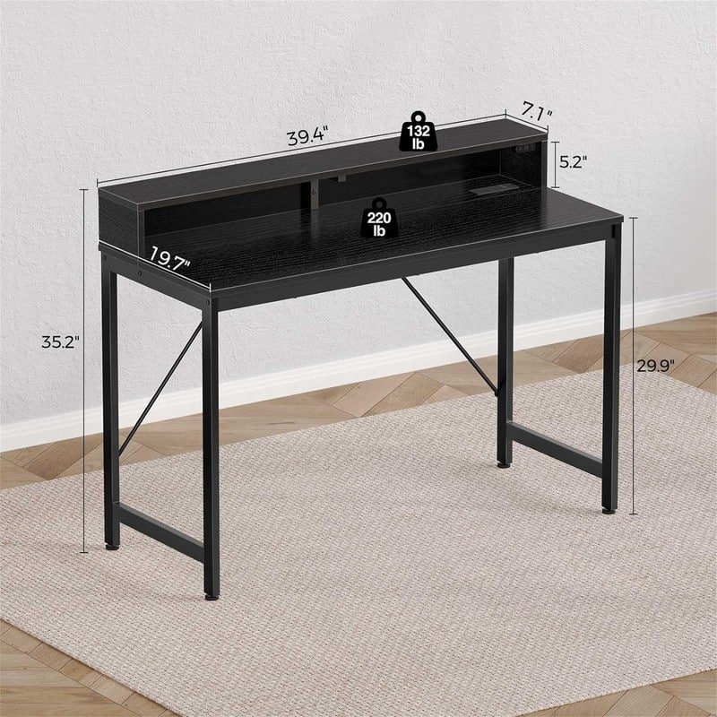 Computer Desk 39 inch with LED Lights