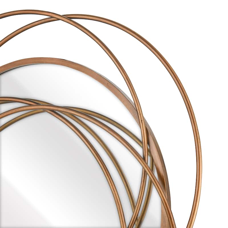 Elk Home Jeno Brass Finish Metal 27.75 Inch Wide Mirror