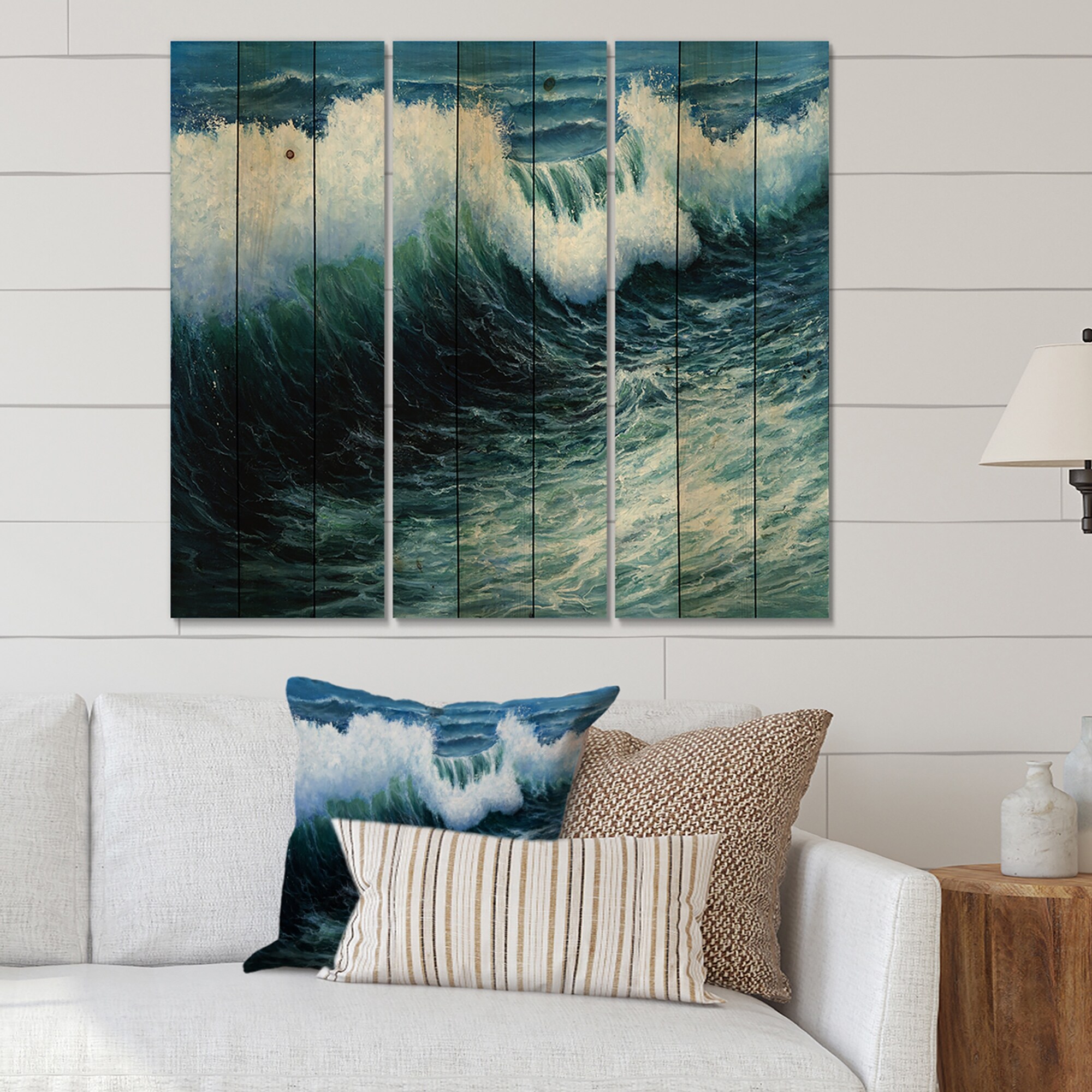 Designart 'Storm Waves In The Ocean' Nautical & Coastal-image