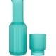 preview thumbnail 9 of 13, American Atelier Bedside Water Set Ribbed Carafe with Tumbler Glass - 30 oz.