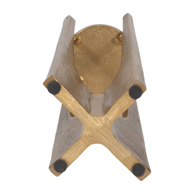 Sagebrook Home Modern Metal Solid Pillar Candle Holder