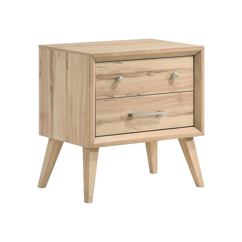 Fremont & Park Hackberry 2-Drawers Nightstand - Natural Oak
