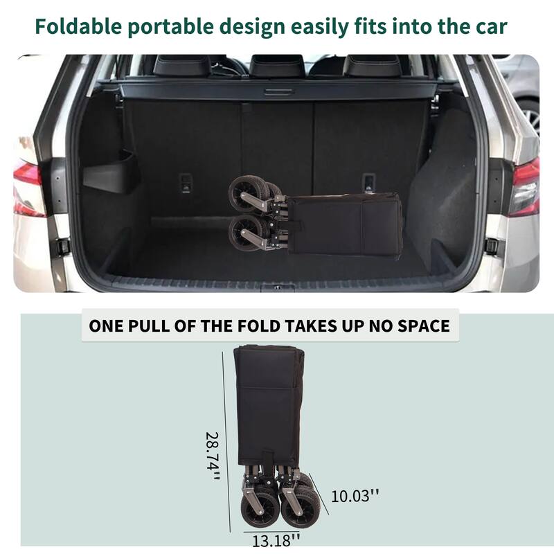 Wagon Cart for Sand with Big Wheels