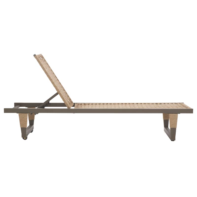 SAFAVIEH Outdoor Living Arthur Lounge Chair - 26"W x 82"D x 38"H