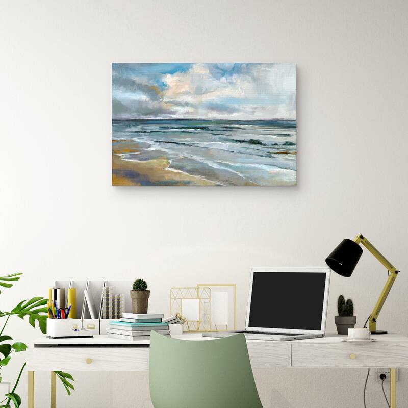 Autumn Beach by Studio Arts Canvas Art Print
