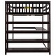 preview thumbnail 7 of 7, Espresso Solid Wood Loft Bed with Integrated Desk, Storage Shelves, and Stable Guardrails
