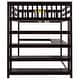 preview thumbnail 77 of 82, Space-Saving Loft Bed with Storage Shelves and Desk, Solid Wood Loft Bed Frame with Ladder and Guardrail for Kids Teens Adults
