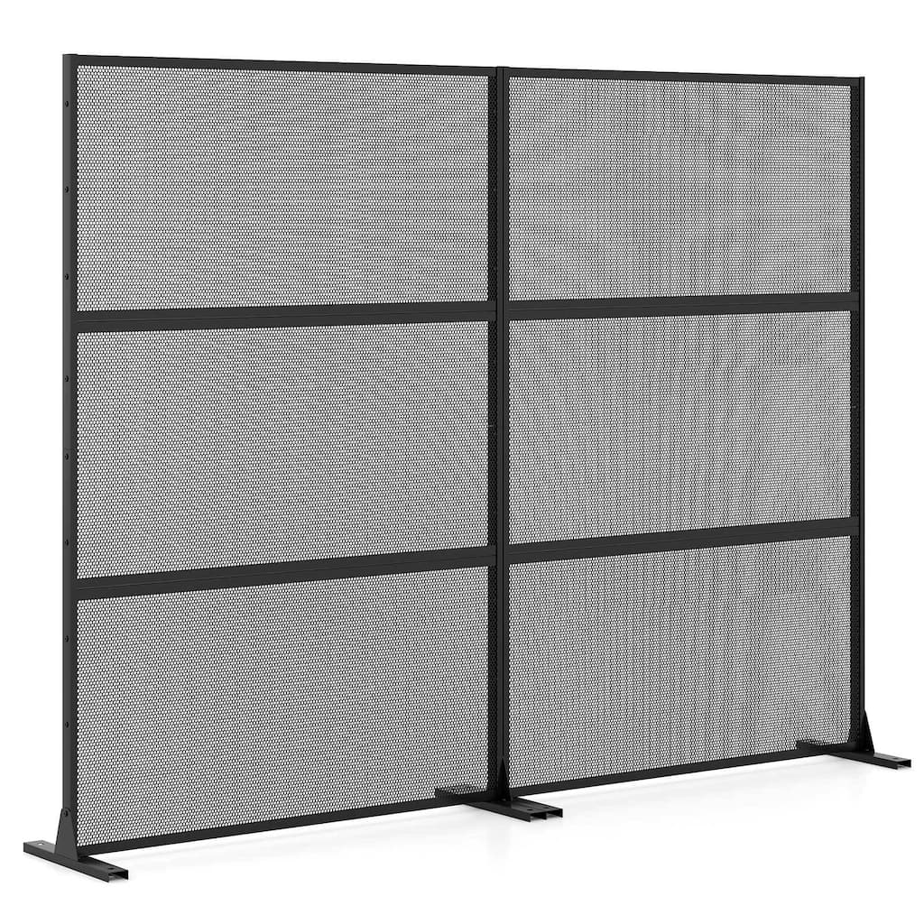 Costway 1/2 PCS 72”H x 48”W Metal Privacy Screen with Expansion Bolts - See Details