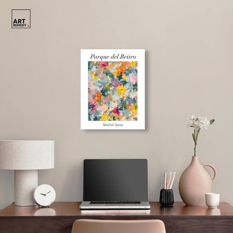 Retiro Park Canvas by Art Remedy, Gallery Wrapped