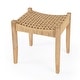 preview thumbnail 3 of 8, Garner Woven Jute Stool Beige