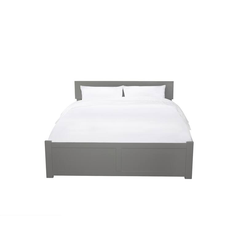 Platform Bed - Storage Drawers & Flat Panel Footboard - Modern Bedroom Furniture
