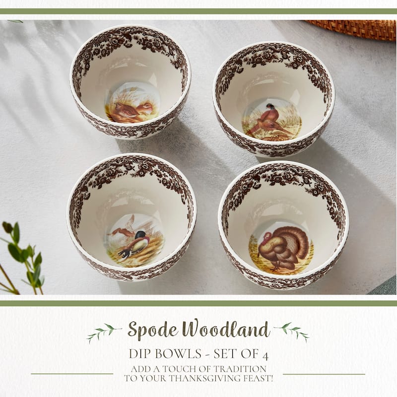 Spode Woodland Set of 4 Dip Bowls