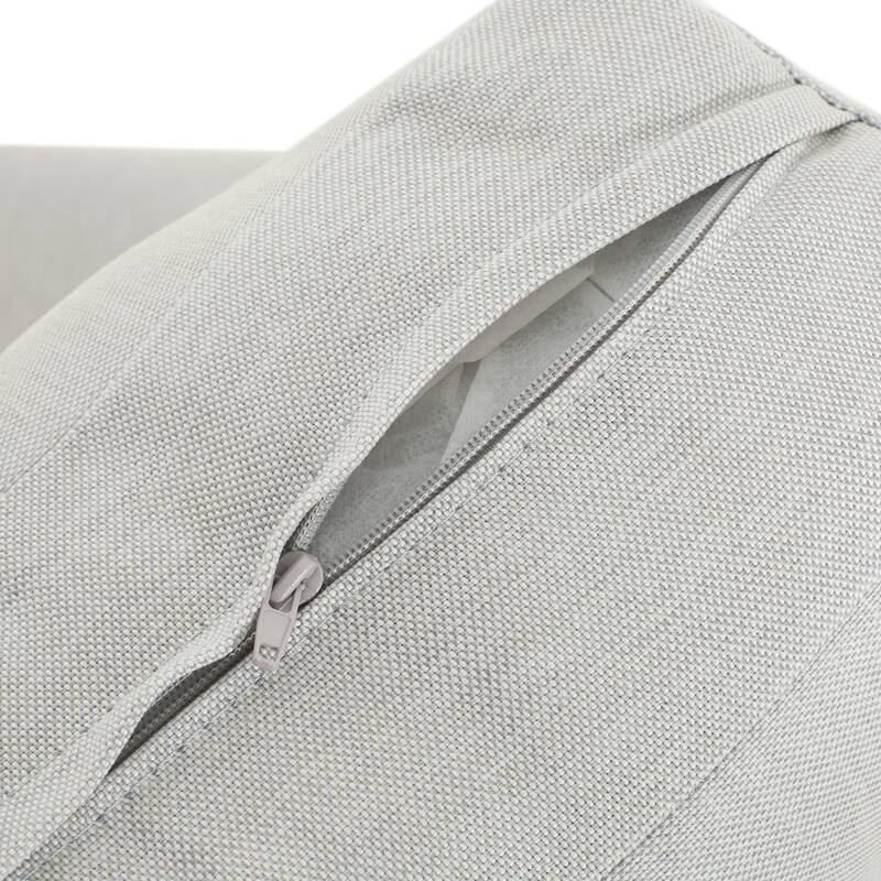 Zefren Outdoor Patio Club Chair with Aluminum, Rope Fabric, Silver by Christopher Knight Home