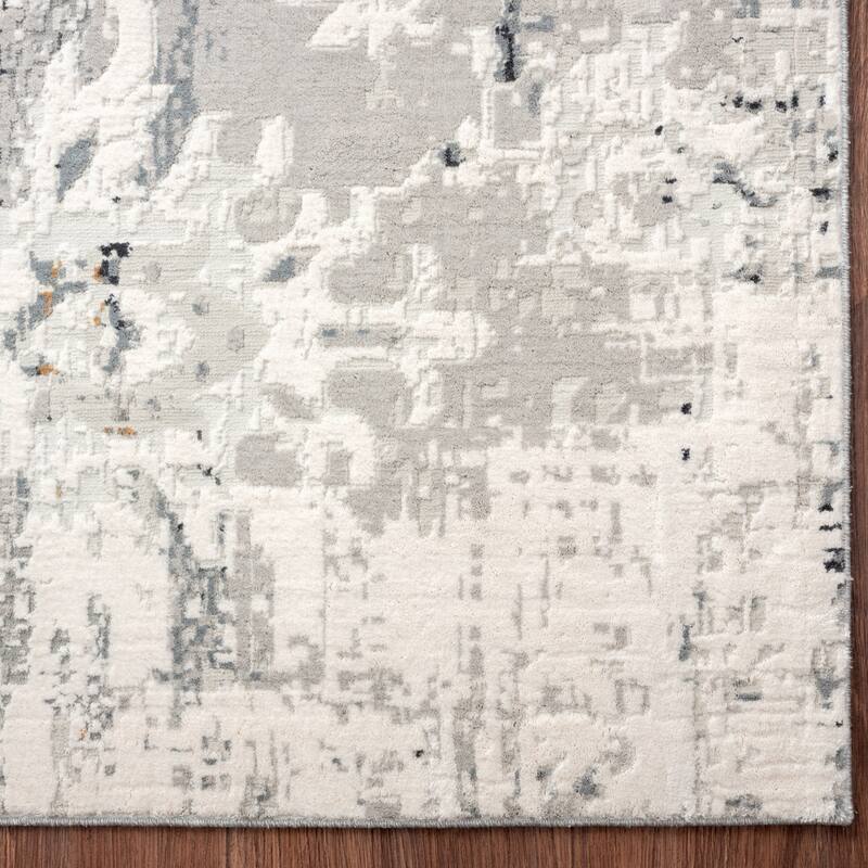 Borderless Transitional Abstract Area Rug