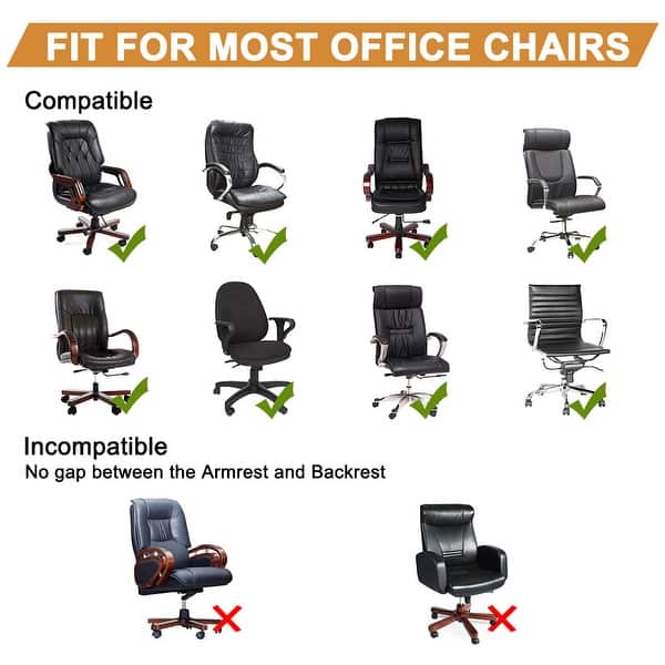Spandex Computer Chair Cover Office Armchair Slipcover Waterproof Overstock 30677652