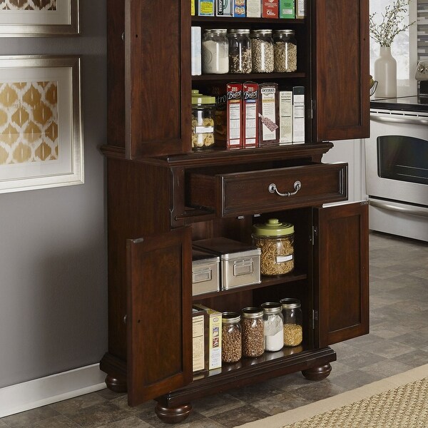 Colonial Classics Dark Cherry Pantry Cabinet On Sale Bed Bath