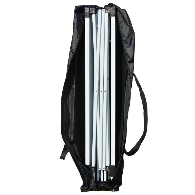 10x10FT Two Doors & Two Windows Practical Waterproof Right-Angle Folding Tent White - 10X10