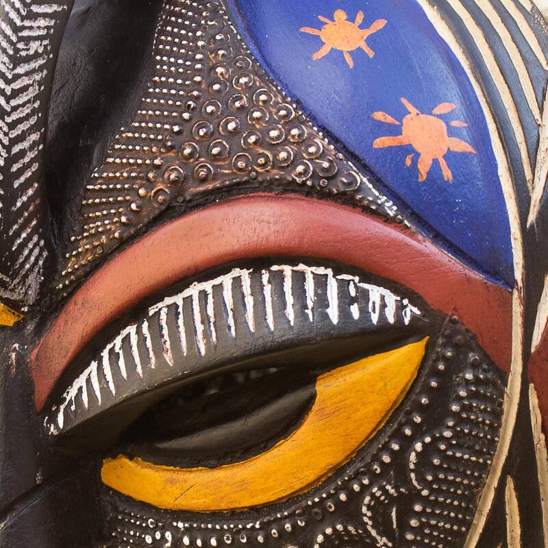 Novica Handmade Special Forces African Wood Mask