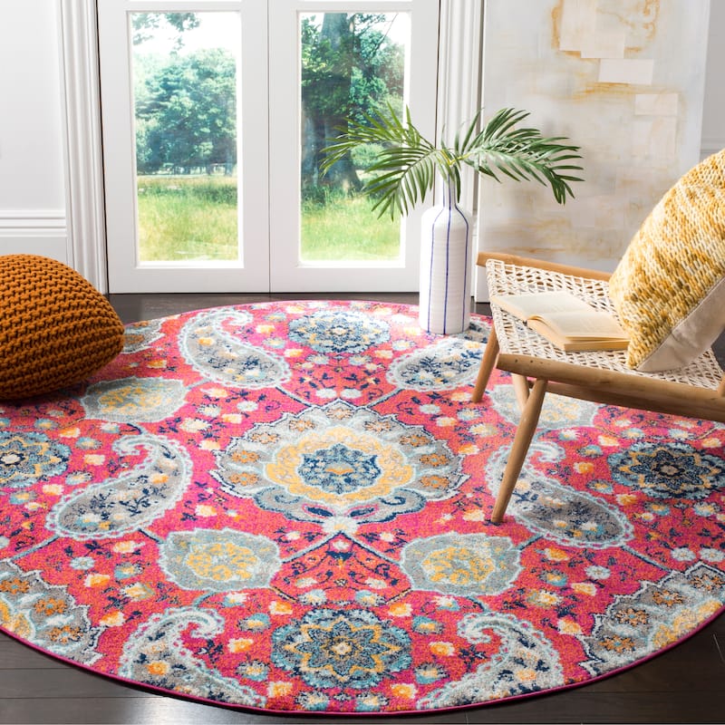 SAFAVIEH Madison Belle Boho Glam Paisley Pattern Area Rug