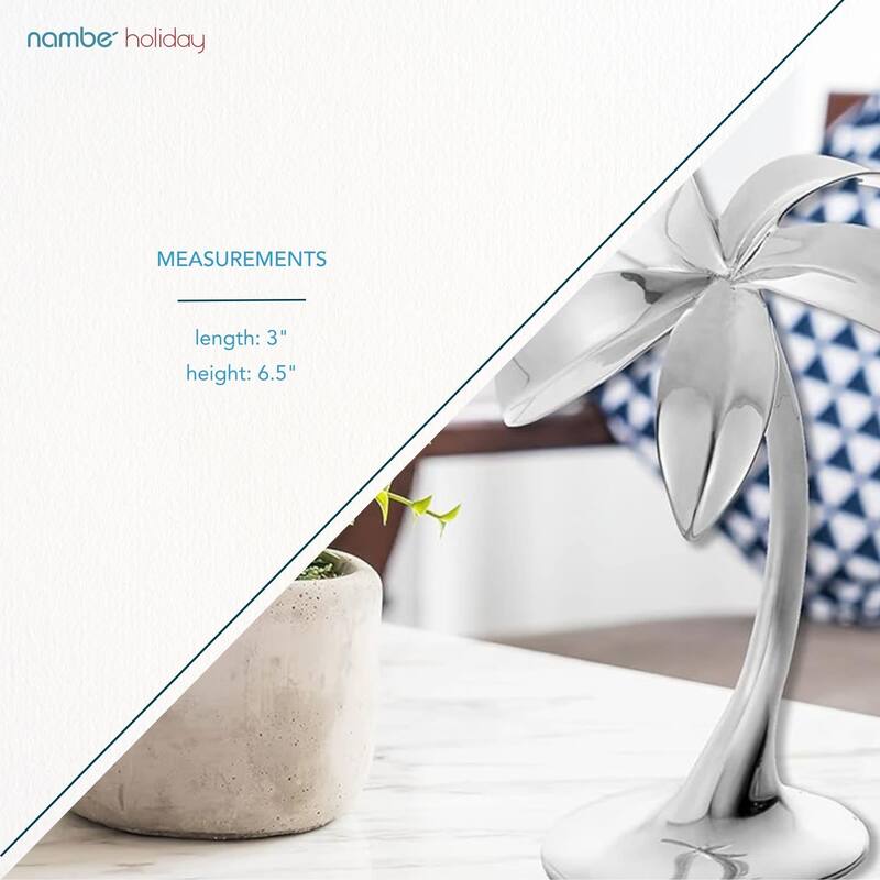 Nambe Miniature Nativity Palm Tree - 3"W x 6.5"H