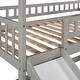 preview thumbnail 30 of 30, Twin over Twin Bunk Bed with Slide, Storage Steps & Playhouse Design