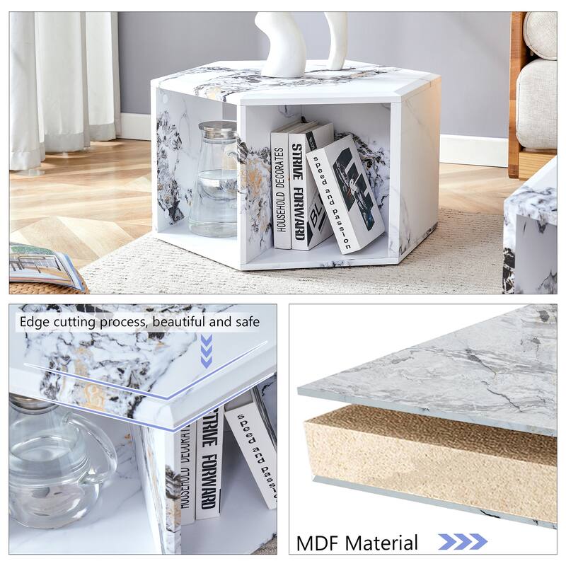 Modern Hexagonal Coffee Table