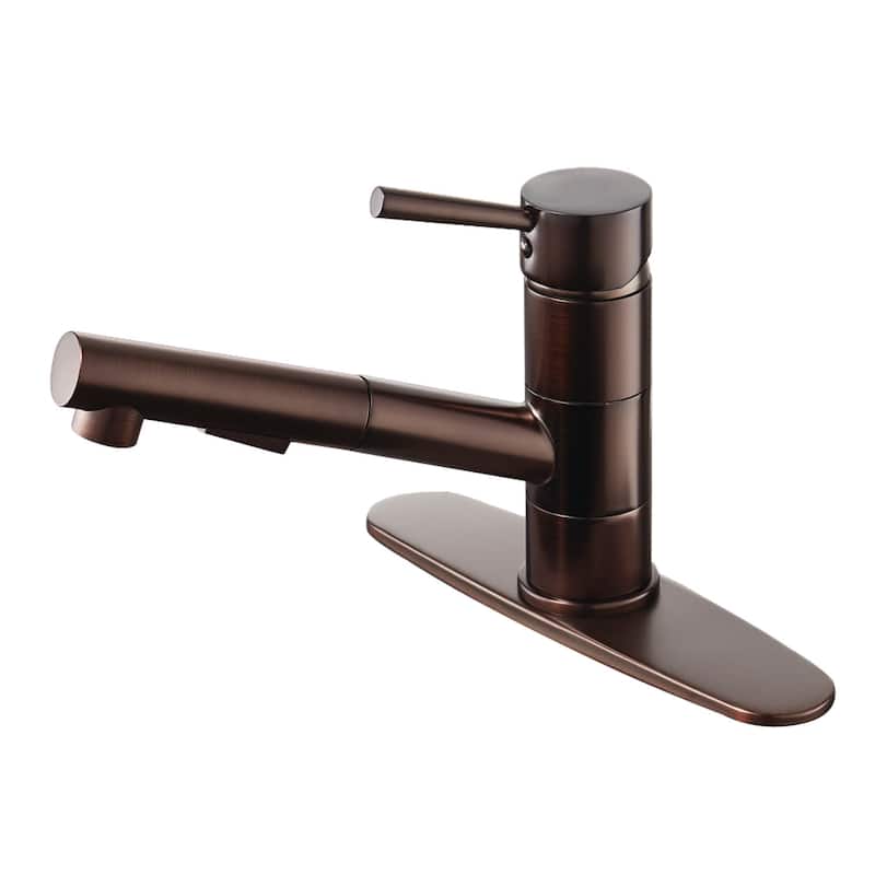 Kingston Brass Concord 1.8 GPM Single Hole Pull Out Kitchen Faucet -