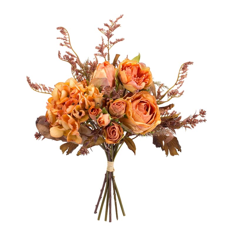 Rose and Fall Foliage Bouquet (Set of 6)