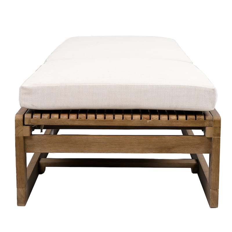 SAFAVIEH Couture Saint Vincent Eucalyptus Chaise Lounge - 27"W x 77"D x 37"H