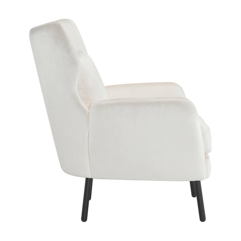 32" Wing Back Velvet Accent Chair