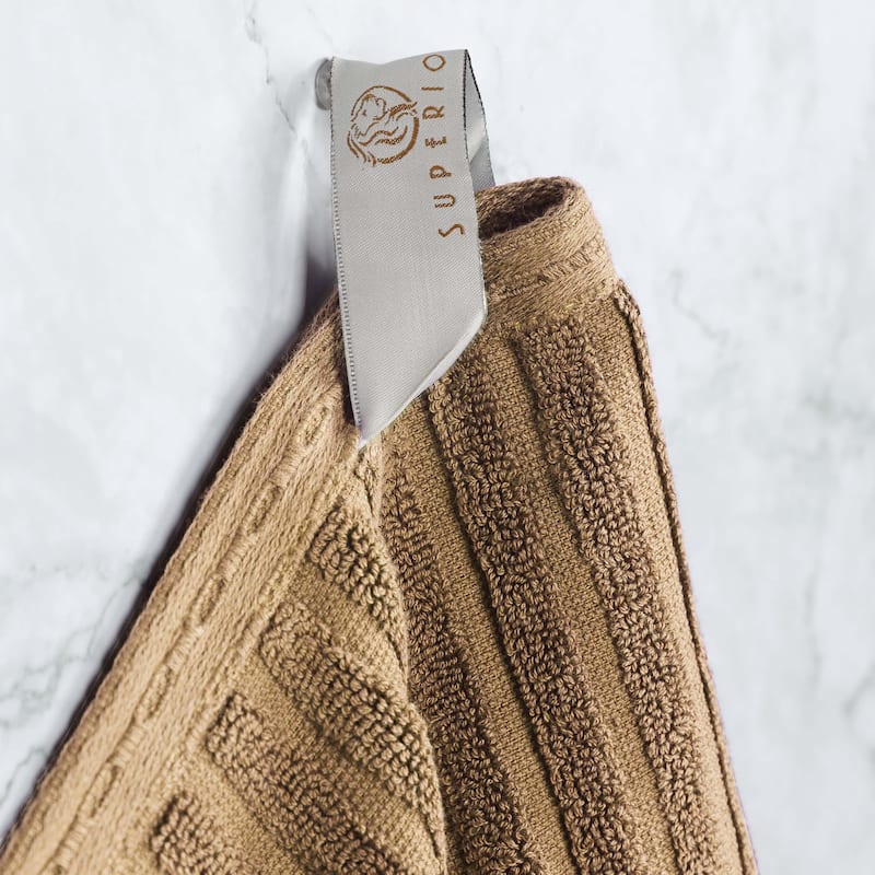 Superior Soho Ribbed Cotton Hand Towel Set of 4