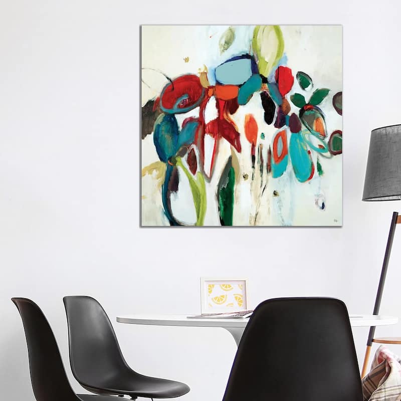 iCanvas "Floral Hints" by Lisa Ridgers Canvas Print - 37x37x1.5