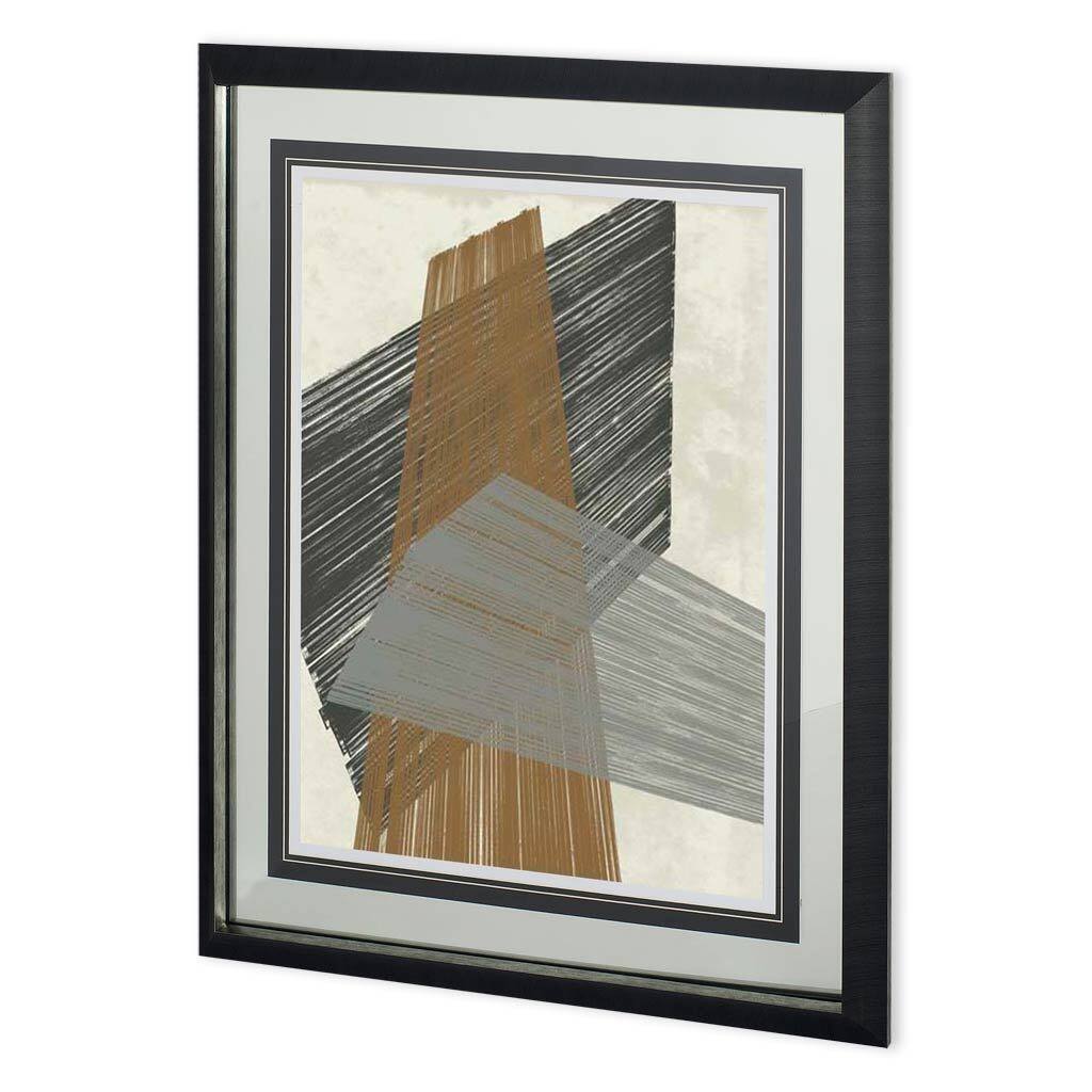 Triangle Stripes II Framed Art Print