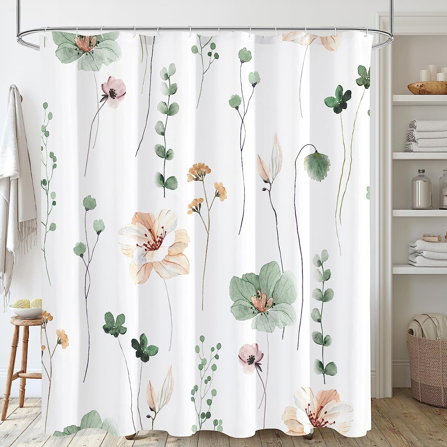 Flower shower curtain discount