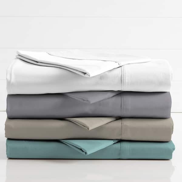 slide 2 of 37, Color Sense 1200TC Premium Cotton-Blend Wrinkle-Resistant Sheet Set