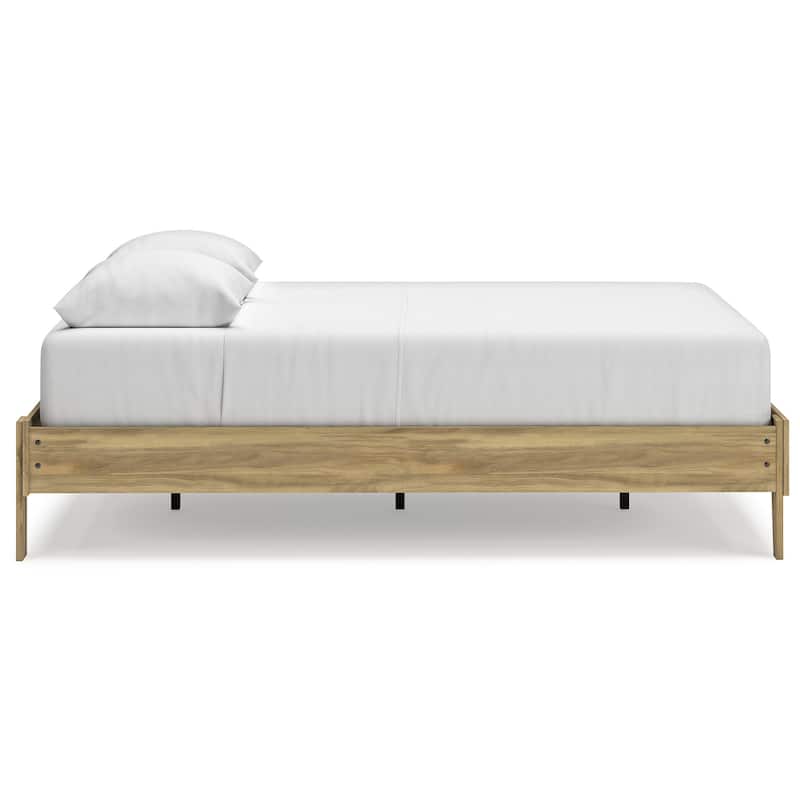 Signature Design by Ashley Bermacy Light Brown Platform Bed