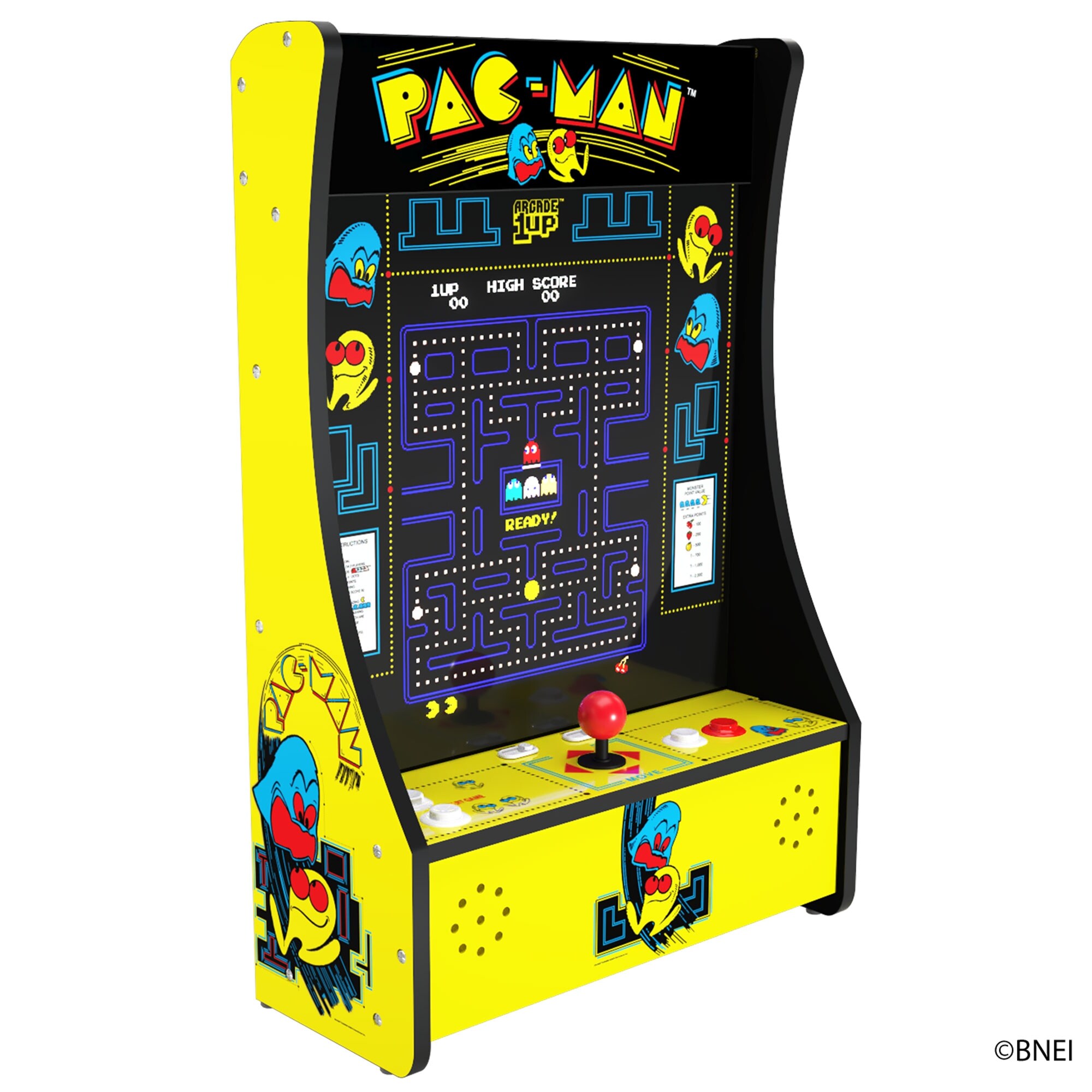 New PacMan Retro Arcade Video Game Glass Christmas Ornament 80s 90s Pac Man 5” 