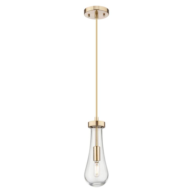 Innovations Lighting Downtown Urban - Owego - 1 Light 4" Cord Hung Pendant - Champagne Bronze/Clear Shade